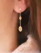 Boucles d&rsquo;Oreilles M&eacute;dailles Ovales en Or &agrave; Graver
