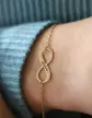 Bracelet Infini Ajour&eacute; en Or Personnalisable