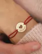 Bracelet C&oelig;ur Ajour&eacute; Cordon Personnalisable