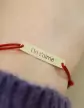 Bracelet Message en Or Personnalisable Cordon