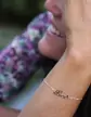 Bracelet Pr&eacute;nom Lettres Anglaises en Or Personnalisable