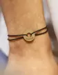 Bracelet Cordon Personnalis&eacute; Or Cercle