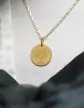 M&eacute;daille Ronde M Arbre de Vie Oiseaux en Or Personnalisable