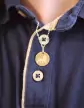 M&eacute;daille Ronde M Embl&egrave;me Zodiaque