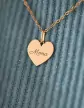 M&eacute;daille C&oelig;ur en Or &agrave; Personnaliser Taille M