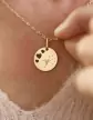 M&eacute;daille Ronde M Ajour&eacute;e Coeurs Danseuse