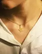 M&eacute;daille Etoile en Or &agrave; Personnaliser Taille M
