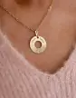 M&eacute;daille &agrave; Personnaliser en Or Cercle Soleil