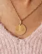 M&eacute;daille Ronde Or &agrave; Graver & Son Initiale