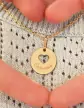 M&eacute;daille Ronde Or C&oelig;ur Ajour&eacute;e Personnalisable