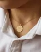 M&eacute;daille Ronde Or Ange Personnalisable