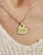 Petite M&eacute;daille C&oelig;ur en Or Personnalisable