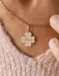 Pendentif Tr&egrave;fle en Or &agrave; Personnaliser