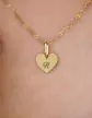 Petite M&eacute;daille C&oelig;ur en Or Personnalisable