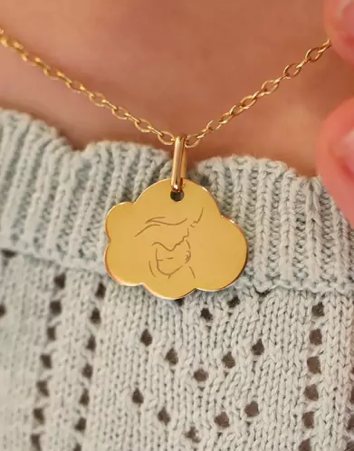 M&eacute;daille Nuage M Maman B&eacute;b&eacute;
