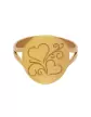 Bague Ronde Duo C&oelig;urs en Or &agrave; Personnaliser