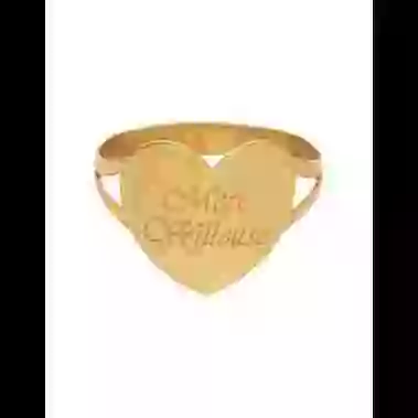 Bague Coeur Or M&egrave;re Veilleuse image cachée