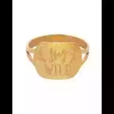 Bague Rectangle Or Stay Wild image cachée