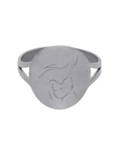 Bague Ronde Maman B&eacute;b&eacute; en Or &agrave; Personnaliser