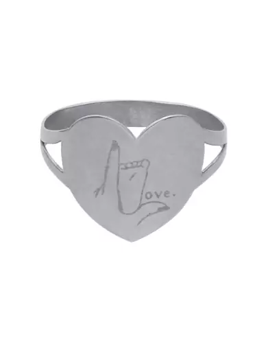 Bague Coeur Or Love B&eacute;b&eacute;