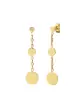 Boucles d&rsquo;Oreilles M&eacute;dailles Rondes en Or &agrave; Graver