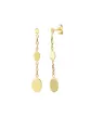 Boucles d&rsquo;Oreilles M&eacute;dailles Ovales en Or &agrave; Graver