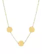 Collier Trois M&eacute;dailles Rondes en Or &agrave; Graver