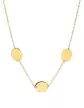 Collier Trois M&eacute;dailles Ovales en Or &agrave; Graver