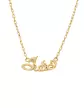 Collier Pr&eacute;nom Lettres Anglaises en Or avec Brillant Personnalisable