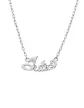 Collier Pr&eacute;nom Lettres Anglaises en Or avec Brillant Personnalisable