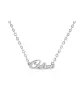 Collier Pr&eacute;nom Typographie Cursive en Or Personnalisable
