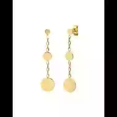 Boucles d&rsquo;Oreilles M&eacute;dailles Rondes en Or &agrave; Graver image cachée