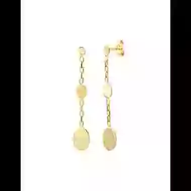 Boucles d&rsquo;Oreilles M&eacute;dailles Ovales en Or &agrave; Graver image cachée