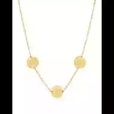 Collier Trois M&eacute;dailles Rondes en Or &agrave; Graver image cachée