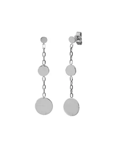Boucles d&rsquo;Oreilles M&eacute;dailles Rondes en Or &agrave; Graver