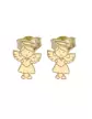 Boucles d&rsquo;Oreilles Ange Fille en Or