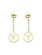 Boucles d&rsquo;Oreilles Pendantes F&eacute;e en Or