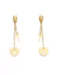 Boucles d&rsquo;Oreilles Pendantes Cl&eacute; de mon Coeur en Or