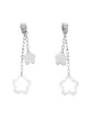 Boucles d&rsquo;Oreilles Pendantes Fleurs en Or