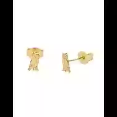 Boucles d&rsquo;Oreilles Hibou en Or image cachée