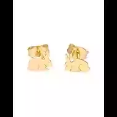 Boucles d&rsquo;Oreilles Lapin en Or image cachée