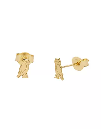 Boucles d&rsquo;Oreilles Hibou en Or