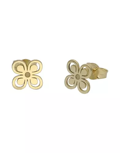 Boucles d&rsquo;Oreilles Fleur Ajour&eacute;e en Or