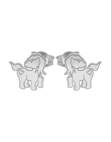 Boucles d&rsquo;Oreilles Poney en Or