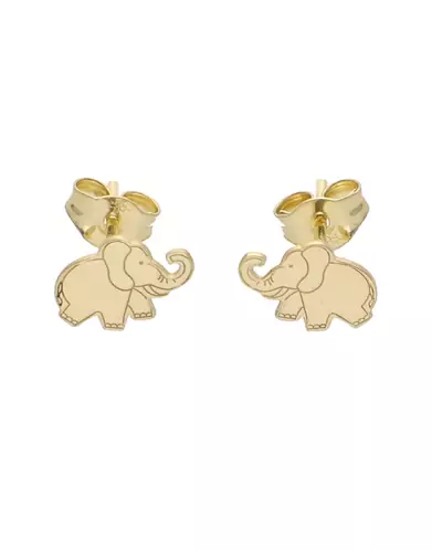 Boucles d&rsquo;Oreilles Elephant en Or
