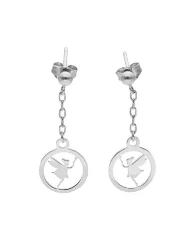 Boucles d&rsquo;Oreilles Pendantes F&eacute;e en Or