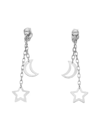 Boucles d&rsquo;Oreilles Pendantes Astres en Or