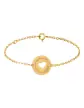 Bracelet Coeur Ajour&eacute; Femme D&eacute;cor Fleur