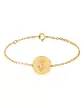 Bracelet Rond Femme Fleur en Or Personnalisable