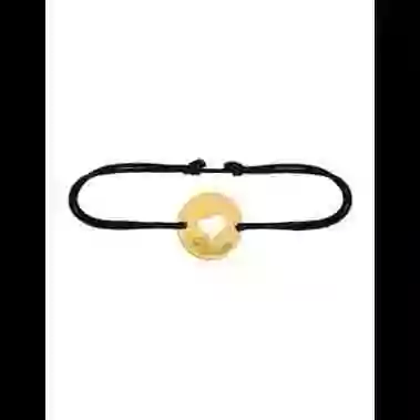 Bracelet C&oelig;ur Ajour&eacute; Cordon Personnalisable image cachée